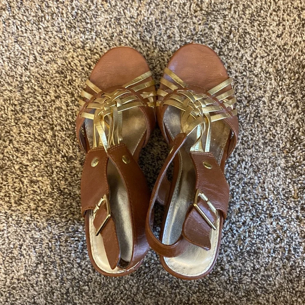 Wedge Strappy Heels